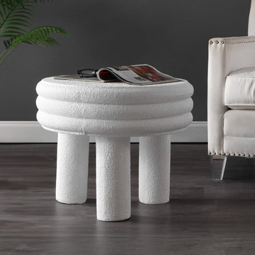 Rashida 13.5" Contemporary Minimalist Curvy Low Accent Table